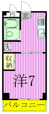 ホワイトルミエール 101号室 間取り