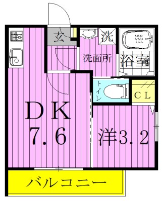 ＬＡＣＲＡＳ舎人 間取り図