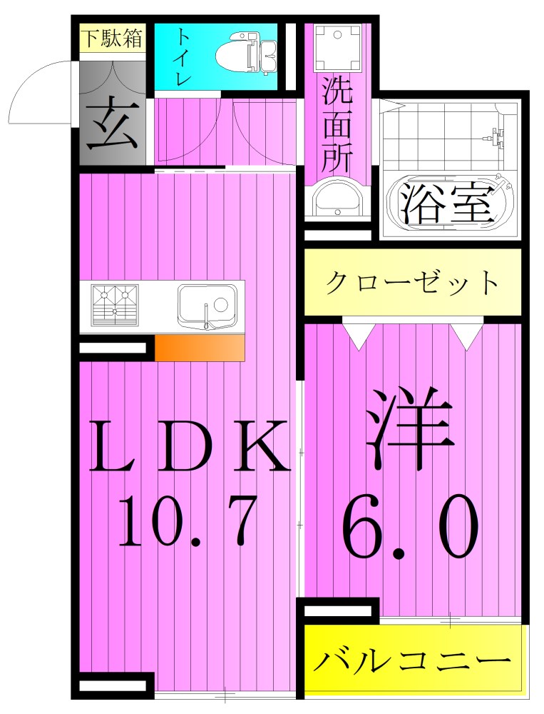 セレスティア西綾瀬 間取り図