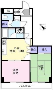 ビユーパレス美野里 403号室 間取り