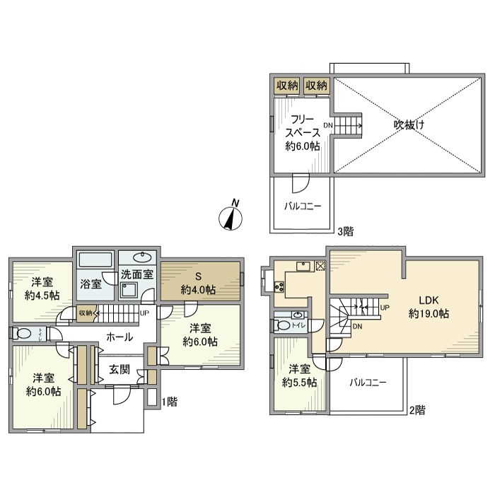 興野戸建 間取り図