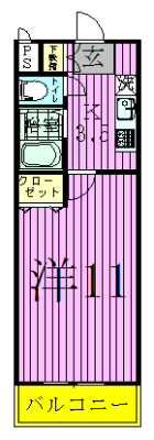 U residence 南柏 503号室 間取り