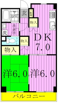 メゾン・ド・アイ弐番館 103号室 間取り
