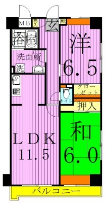 東・ウィル 間取り図
