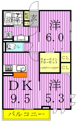 アルカンシエル２ 間取り図