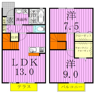 ルーチェ東水元 間取り図