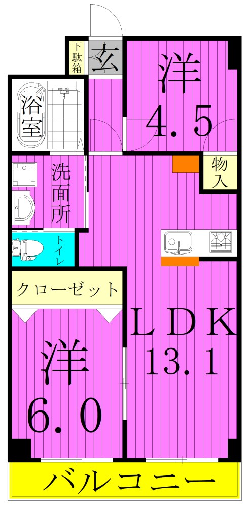 フェアリーヒルズ保木間 間取り図