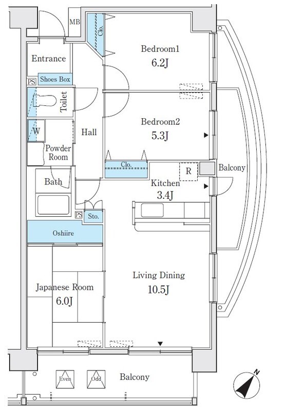 パークキューブ亀有 間取り図