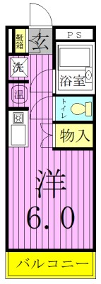 ラフィーヌ松ヶ丘 101号室 間取り