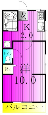 メゾンみやこ 105号室 間取り