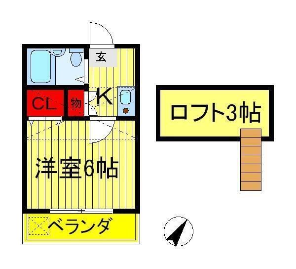 フォレスタ緑町 103号室 間取り