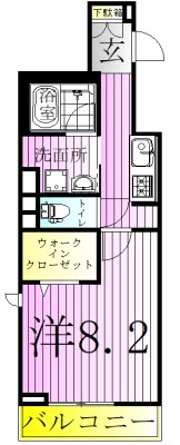 リブラ北千住 間取り図