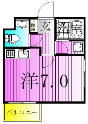 ＣＥＲＥＳ北千住 間取り図
