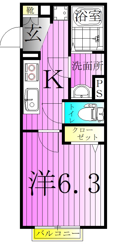リブリ・梅島  間取り図