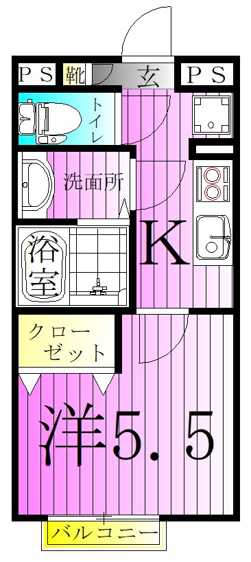 リブリ・梅島  間取り図