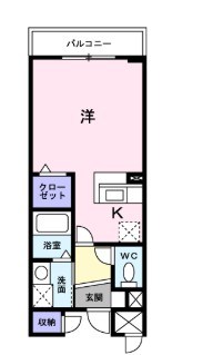 ユノディエール 403号室 間取り