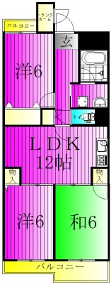ハイツ柏 213号室 間取り