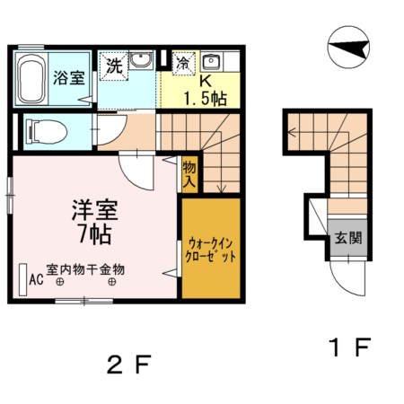 アジュール 間取り図