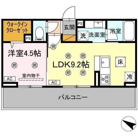 コニフェールⅢ 202号室 間取り
