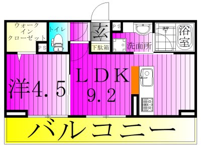 コニフェールⅢ 202号室 間取り