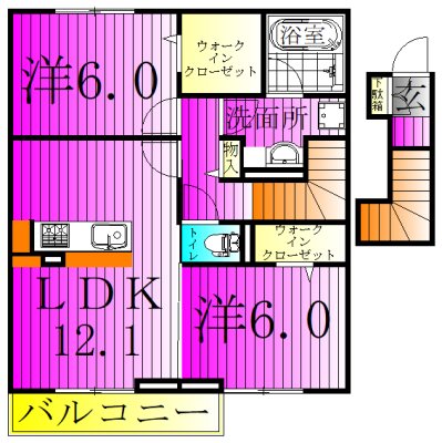 ソラーナ　フェリス 202号室 間取り