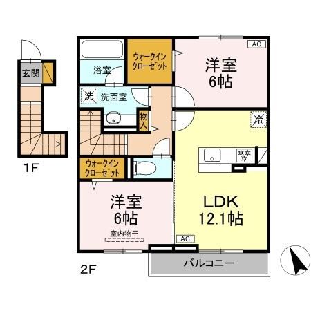 トランキーノ　パルク 203号室 間取り