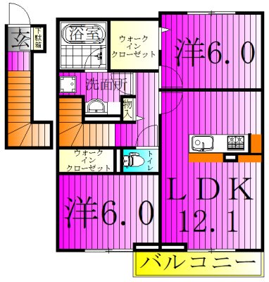 トランキーノ　パルク 203号室 間取り