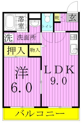 ＮＳハイツB  間取り図