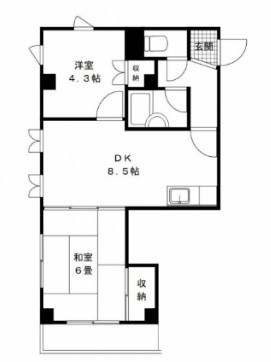 サンパールハイツ 203号室 間取り