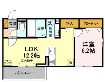 ボヌール 202号室 間取り