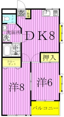 パステロード１番館 間取り図