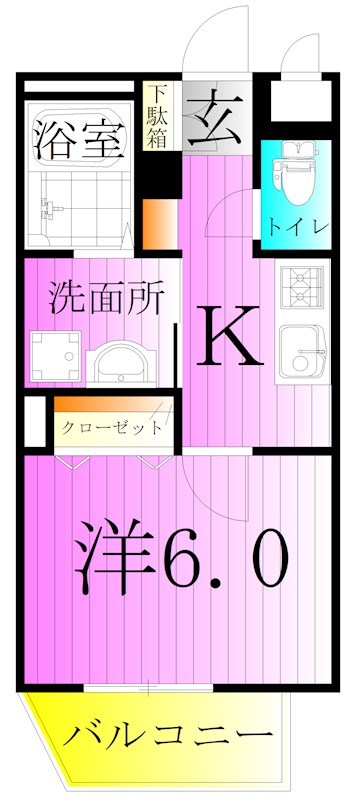 ブランヴェール金町駅前 間取り図