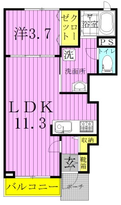 カーサ　カルロッサ 間取り図