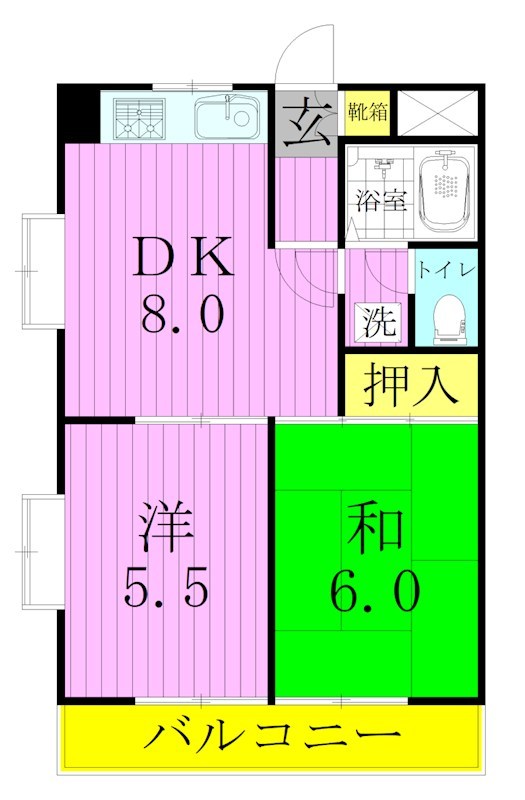 エスポワール東和第二 間取り図