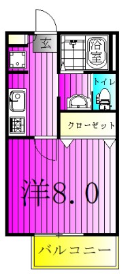 キャメル松戸秋山 間取り図