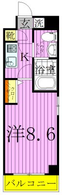 グランフォース北綾瀬 間取り図