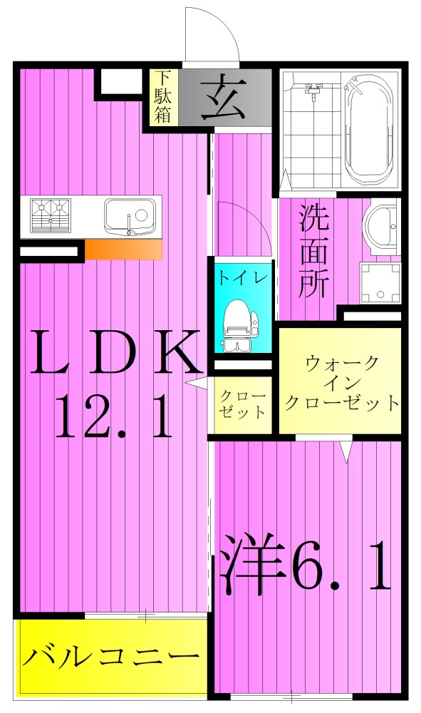 コーポレイト　フォルトゥナ 間取り図