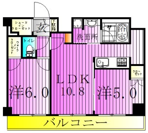 COCO-CHILL KAMEARI 間取り図