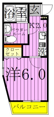 メルディア梅島3 間取り図
