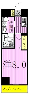 マーロ千住クレストタップ 間取り図