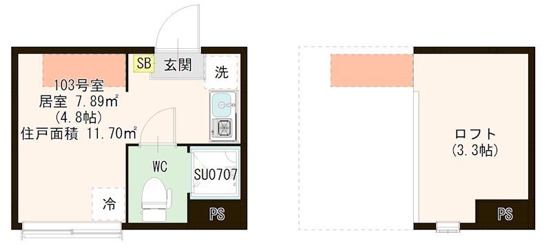 ハーモニーテラス千住河原町Ⅲ 間取り図