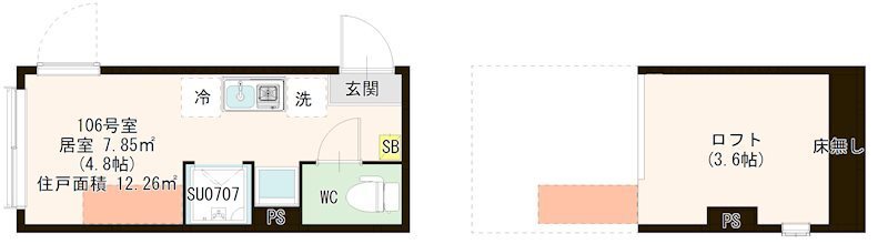 ハーモニーテラス千住河原町Ⅲ 間取り図