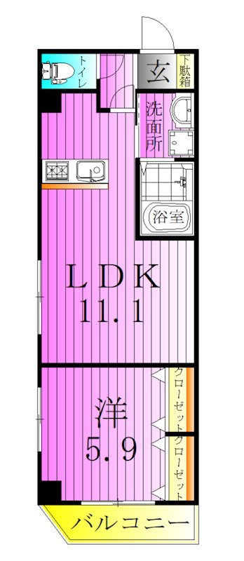 ラヴィエント町屋 間取り図