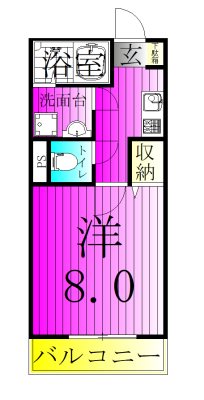 ジーメゾン鎌ケ谷セレスト 303号室 間取り