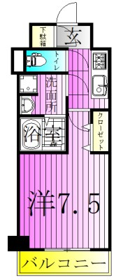 グランカミーユ江北 間取り図