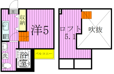 アーク 203号室 間取り