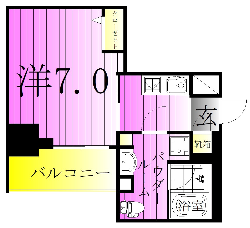 ラフィスタ金町 間取り図
