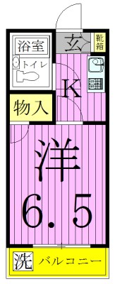 エレガンス綾瀬３ 間取り図