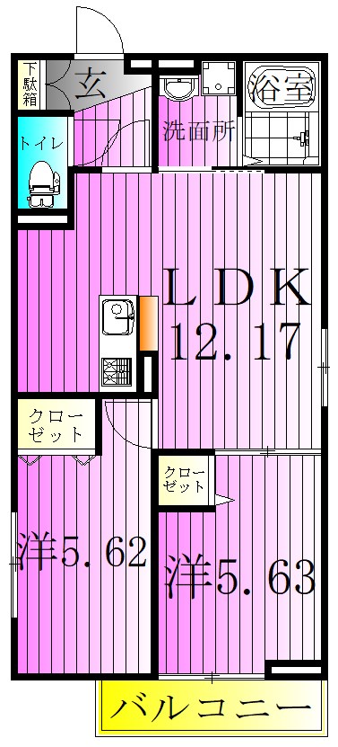 ラリュール南花畑 間取り図