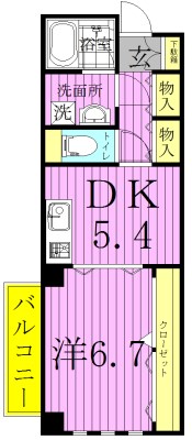 アーバンレックス西新井２ 間取り図